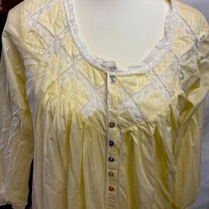 Yellow 100%vintage cotton robe